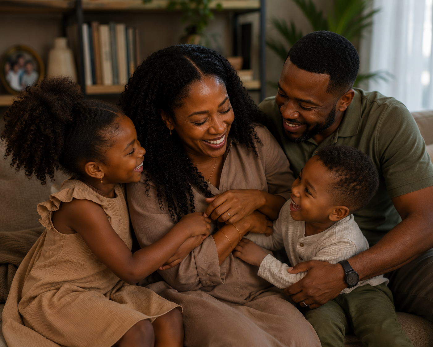 Adenola Bello-Musa with her family
